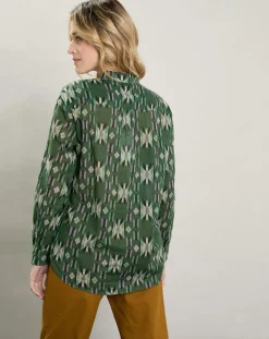 Hartford Chemises|Chemise Camu verte