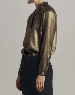 Devernois Chemises|Chemise Christmas dorée