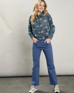 Hartford Chemises|Chemise Cinema imprimée bleue