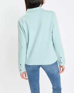 Marc O'Polo Chemises|Chemise col polo bleu clair