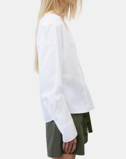 Marc O'Polo Chemises|Chemise col V poche blanche