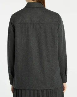 Jodhpur Chemises|Chemise Corfou en Laine mélangée gris foncé