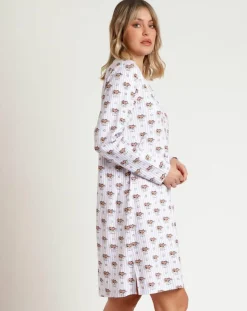 Admas Lingerie, Nuit|Chemise de nuit All You Need Is Sleep C mauve