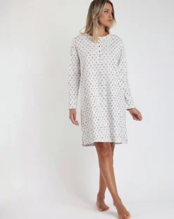 Admas Lingerie, Nuit|Chemise de nuit Essence of Life C blanche