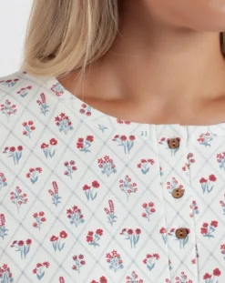 Admas Lingerie, Nuit|Chemise de nuit Essence of Life C blanche