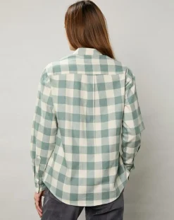 Hartford Chemises|Chemise en Flanelle Claudius à carreaux verte