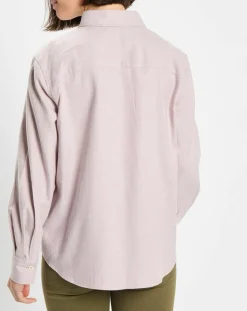 Marc O'Polo Chemises|Chemise en Flanelle manches ballons violet clair