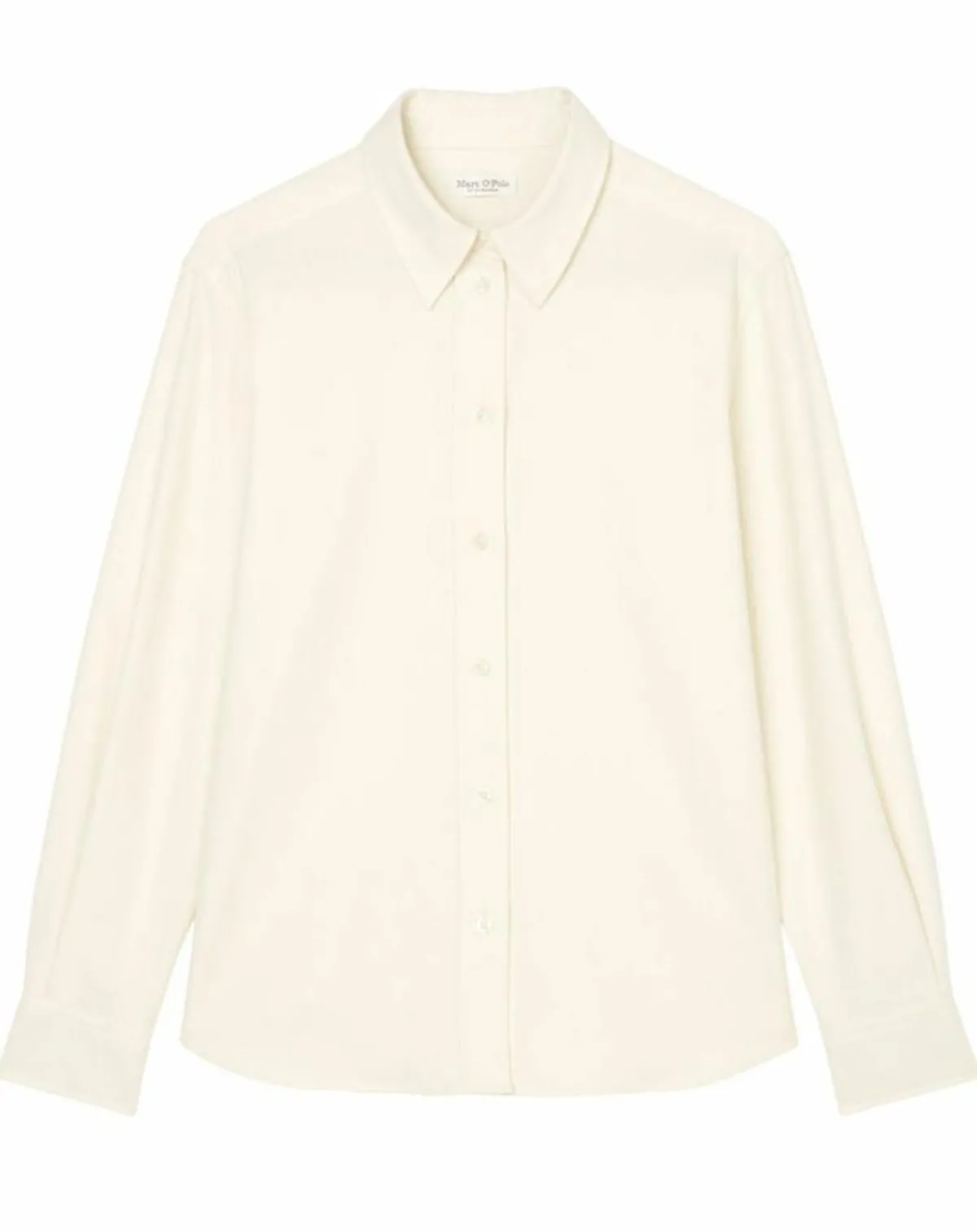 Marc O'Polo Chemises|Chemise en flanelle manches ballons écrue