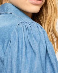 Scotch & Soda Chemises|Chemise en Jean bleue