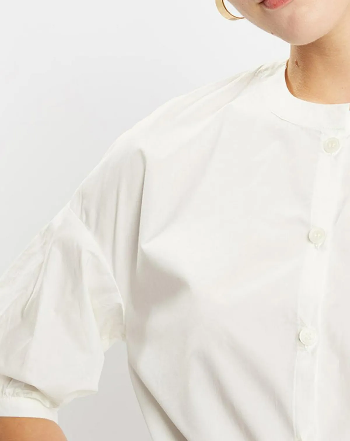 Jodhpur Chemises|Chemise en Popeline de Coton Bio Misto écrue