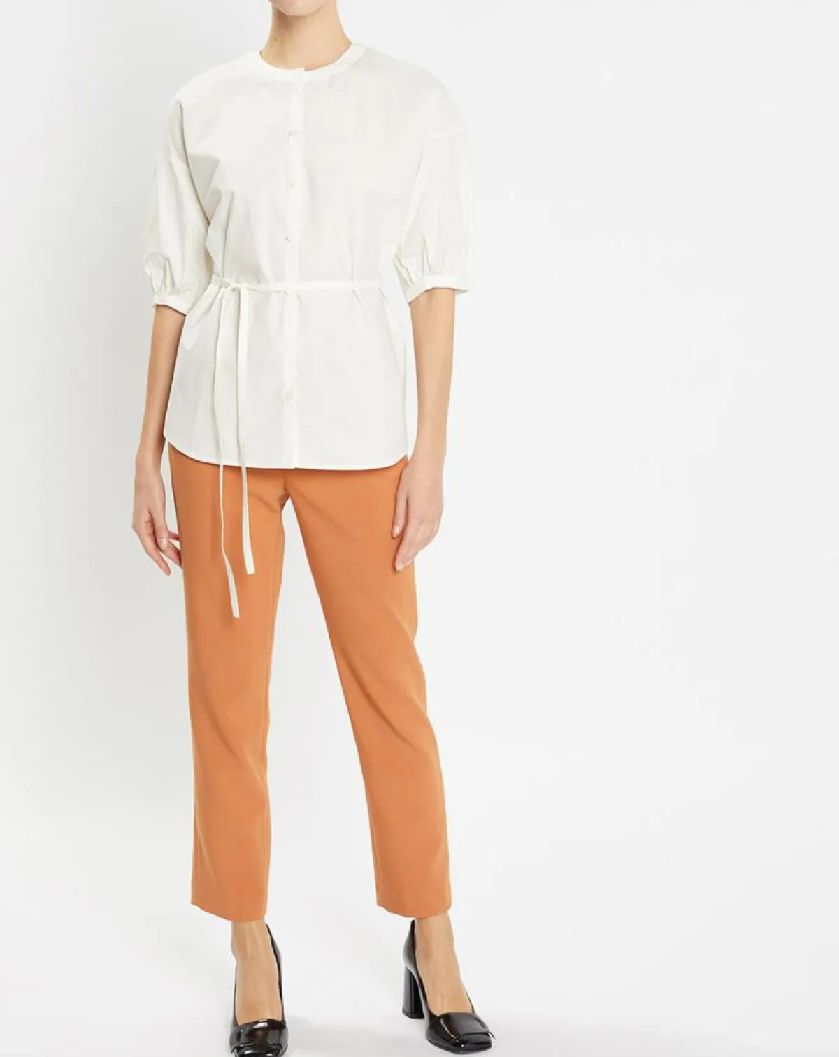 Jodhpur Chemises|Chemise en Popeline de Coton Bio Misto écrue