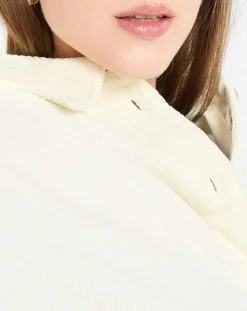 Marc O'Polo Chemises|Chemise en Velours côtelé écrue