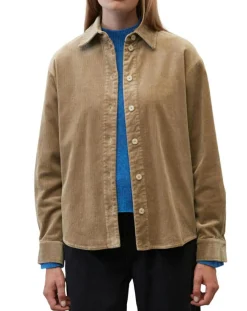 Marc O'Polo Chemises|Chemise en Velours côtelé marron