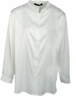 Lauren Vidal Chemises|Chemise fluide satinée Jena écrue