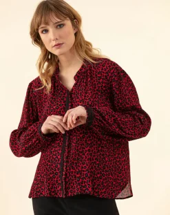 Indies Chemises|Chemise Gael leo rouge