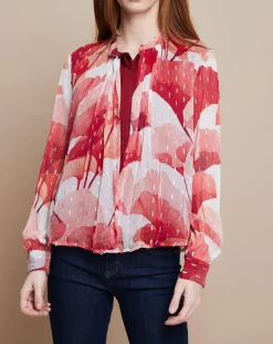 Mare di Latte Chemises|Chemise Gaelle Pistil rouge