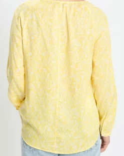 Marc O'Polo Chemises|Chemise imprimé floral jaune