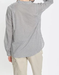 Marc O'Polo Chemises|Chemise imprimée blanc/bleu