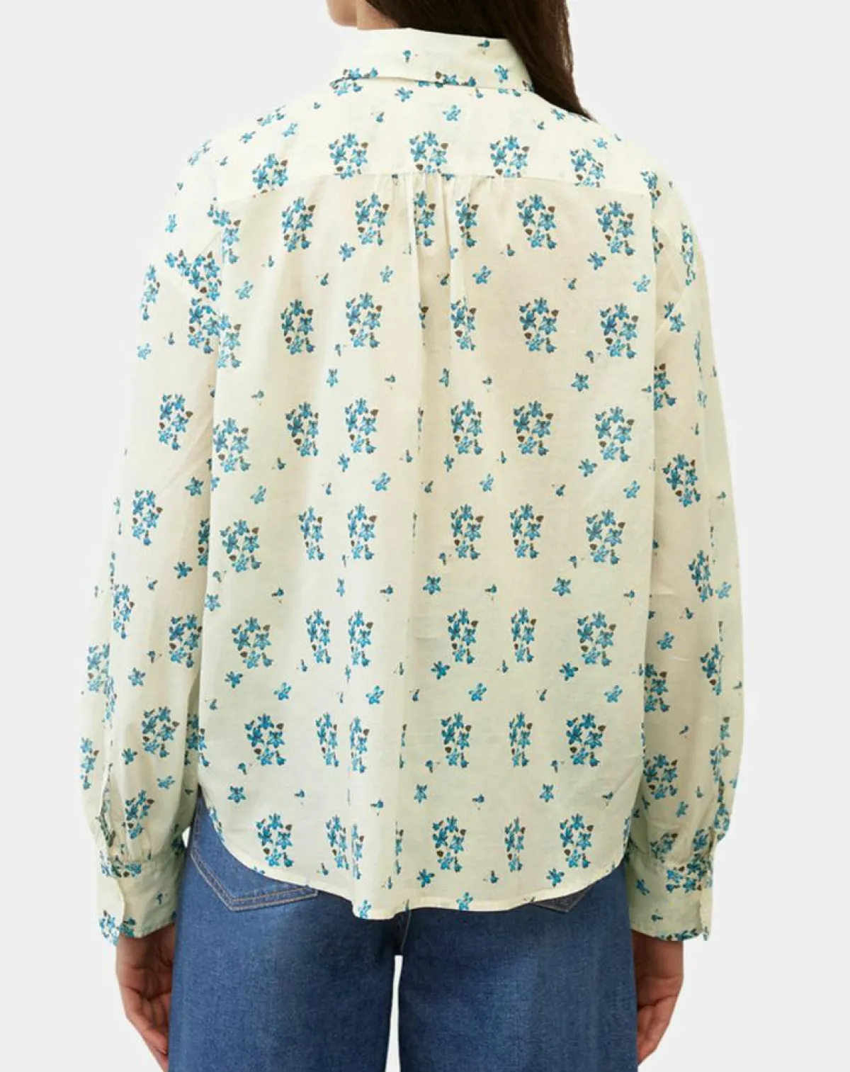 Marc O'Polo Chemises|Chemise imprimée blanc/bleu