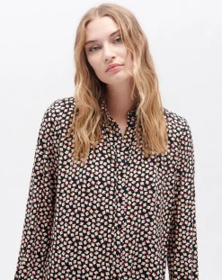 Caroll Chemises|Chemise Katherine imprimée noire