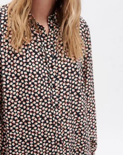 Caroll Chemises|Chemise Katherine imprimée noire