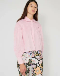 Manoush Chemises|Chemise large Bridgerton rose poudre