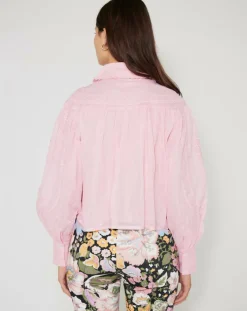 Manoush Chemises|Chemise large Bridgerton rose poudre