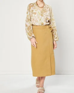 Esprit Chemises|Chemise manches longues à Fleurs beige/écru