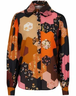 Manoush Chemises|Chemise Médiéval Patchwork imprimée multicolore