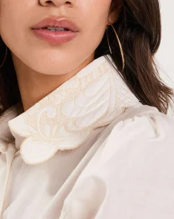 Manoush Chemises|Chemise Médiéval Patchwork écrue