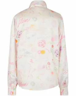 Manoush Chemises|Chemise Natacha Croquis imprimée écrue