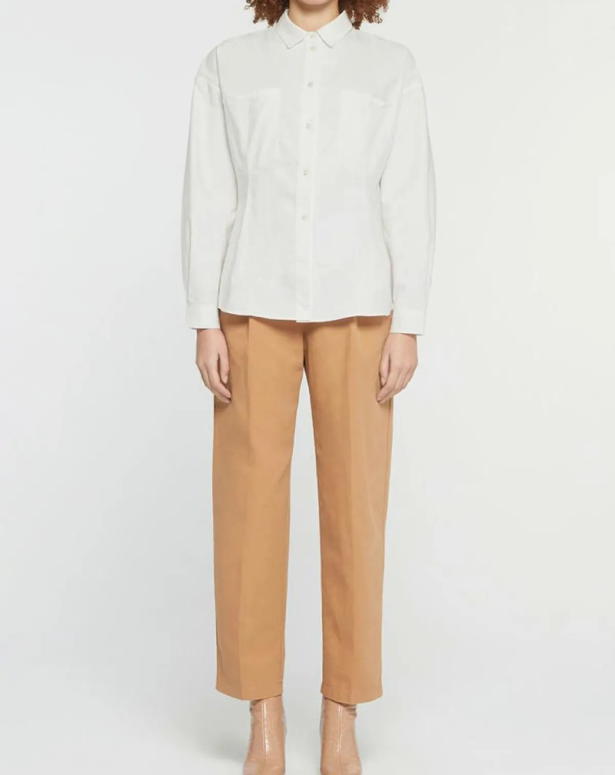 Forte forte Chemises|Chemise Oxford Avvitata écrue