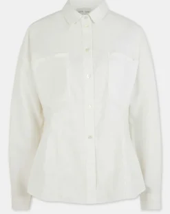 Forte forte Chemises|Chemise Oxford Avvitata écrue