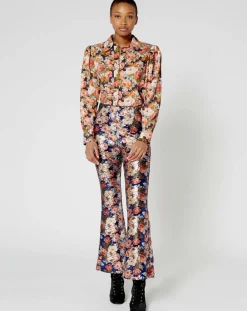 Manoush Chemises|Chemise Patchwork encre