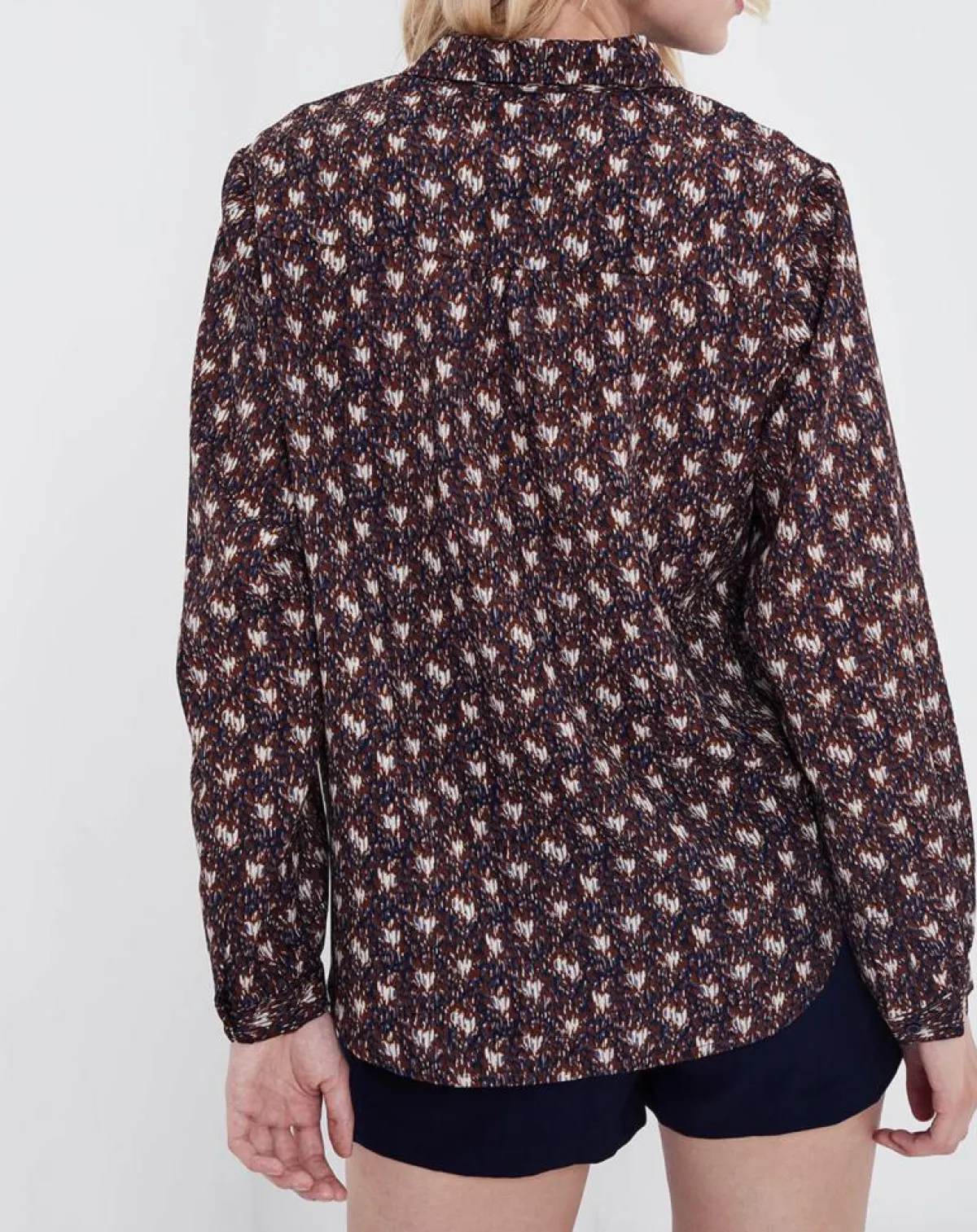 See u Soon Chemises|Chemise Rhubarbe imprimée coffee