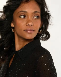 Esprit Chemises|Chemise Sequins noire