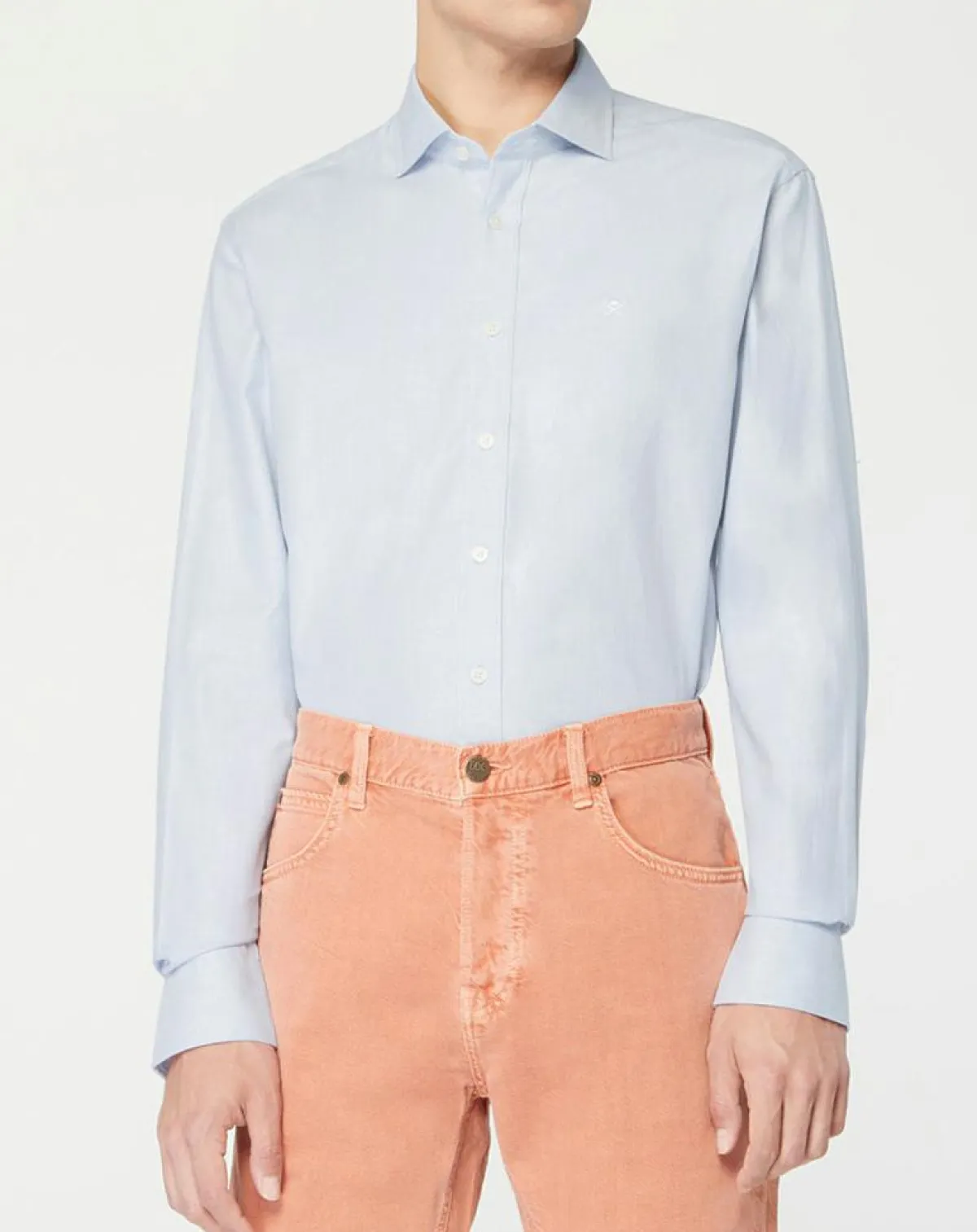 Hackett London Chemises|Chemise Slim Fit Texturée bleu clair