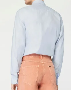 Hackett London Chemises|Chemise Slim Fit Texturée bleu clair