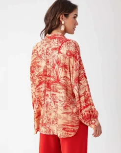 Bleu Blanc Rouge Chemises|Chemise Vania rouge