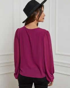 Alice & Charlotte Chemises|Chemisier Charlotte prune