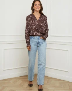 L'Armoire de Suzette Chemises|Chemisier Emma choco