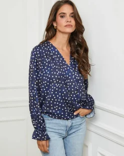 L'Armoire de Suzette Chemises|Chemisier Emma marine