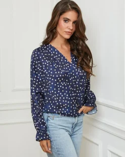 L'Armoire de Suzette Chemises|Chemisier Emma marine