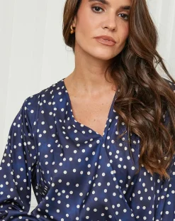 L'Armoire de Suzette Chemises|Chemisier Emma marine