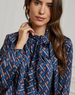 Alice & Charlotte Chemises|Chemisier Tycia marine