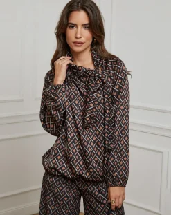 Alice & Charlotte Chemises|Chemisier Tycia noir