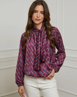 Alice & Charlotte Chemises|Chemisier Tycia prune