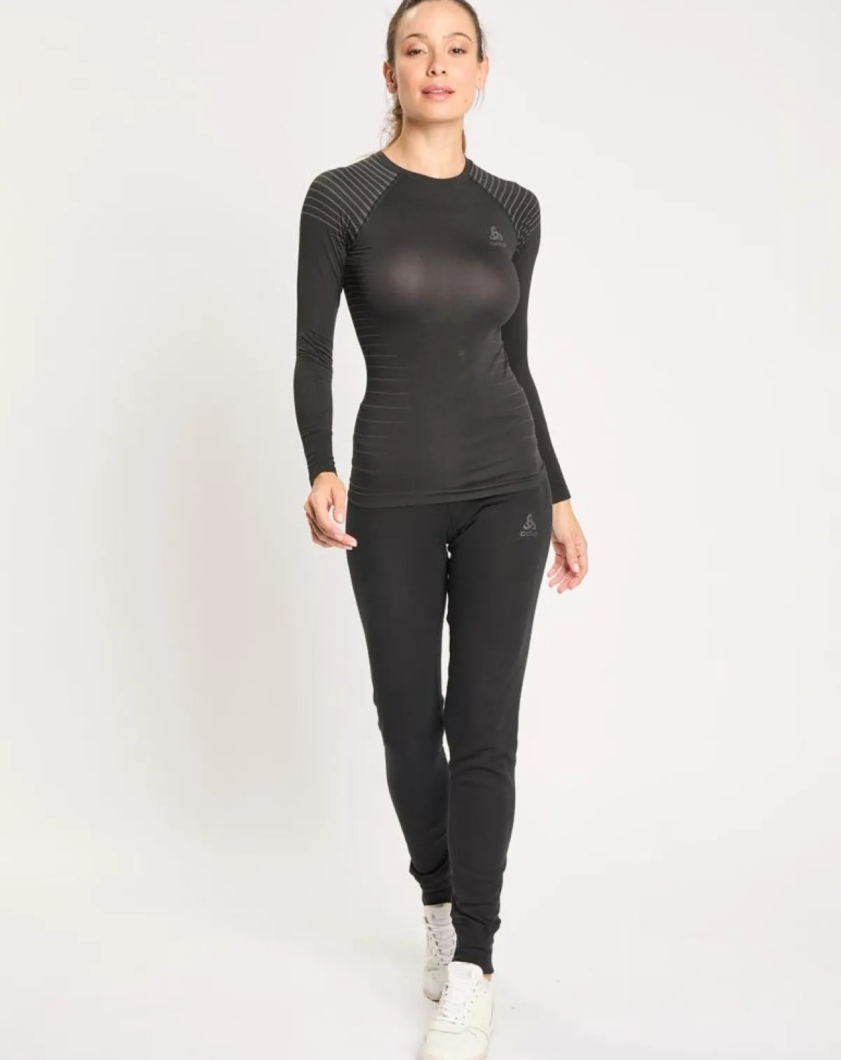 Odlo Pantalons|Collants Thermique Warm noirs