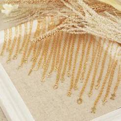 Nilaï Paris Colliers|Collier Alphabet Y en Laiton doré