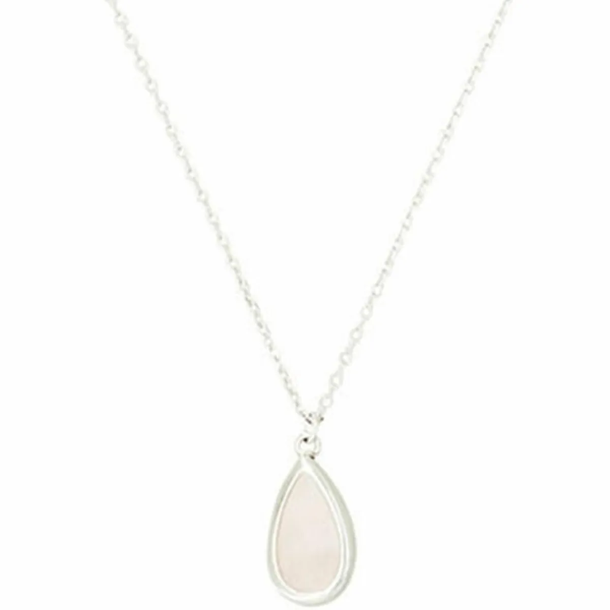 Moonstone Colliers|Collier Lora Quartz rose en laiton argenté
